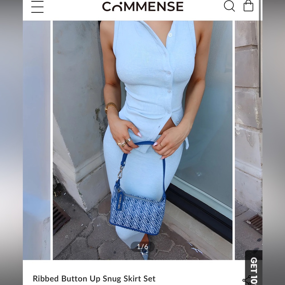 Snug Ribbed Skirt Set